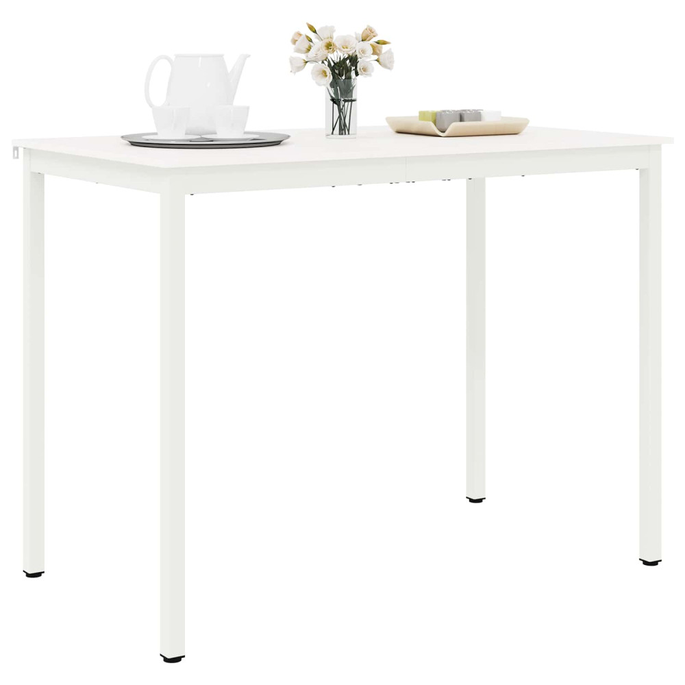 Produktbild för Barbord Vit 140 x 80 x 105 cm Massiv furu