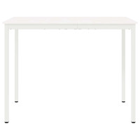 Produktbild för Barbord Vit 140 x 80 x 105 cm Massiv furu