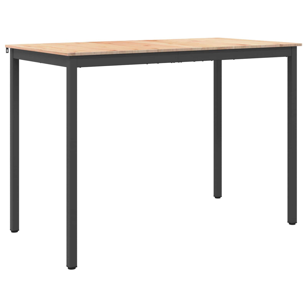 Produktbild för Barbord Naturfärg 150 x 80 x 105 cm Massiv furu