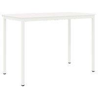 Produktbild för Barbord Vit 150 x 80 x 105 cm Massiv furu