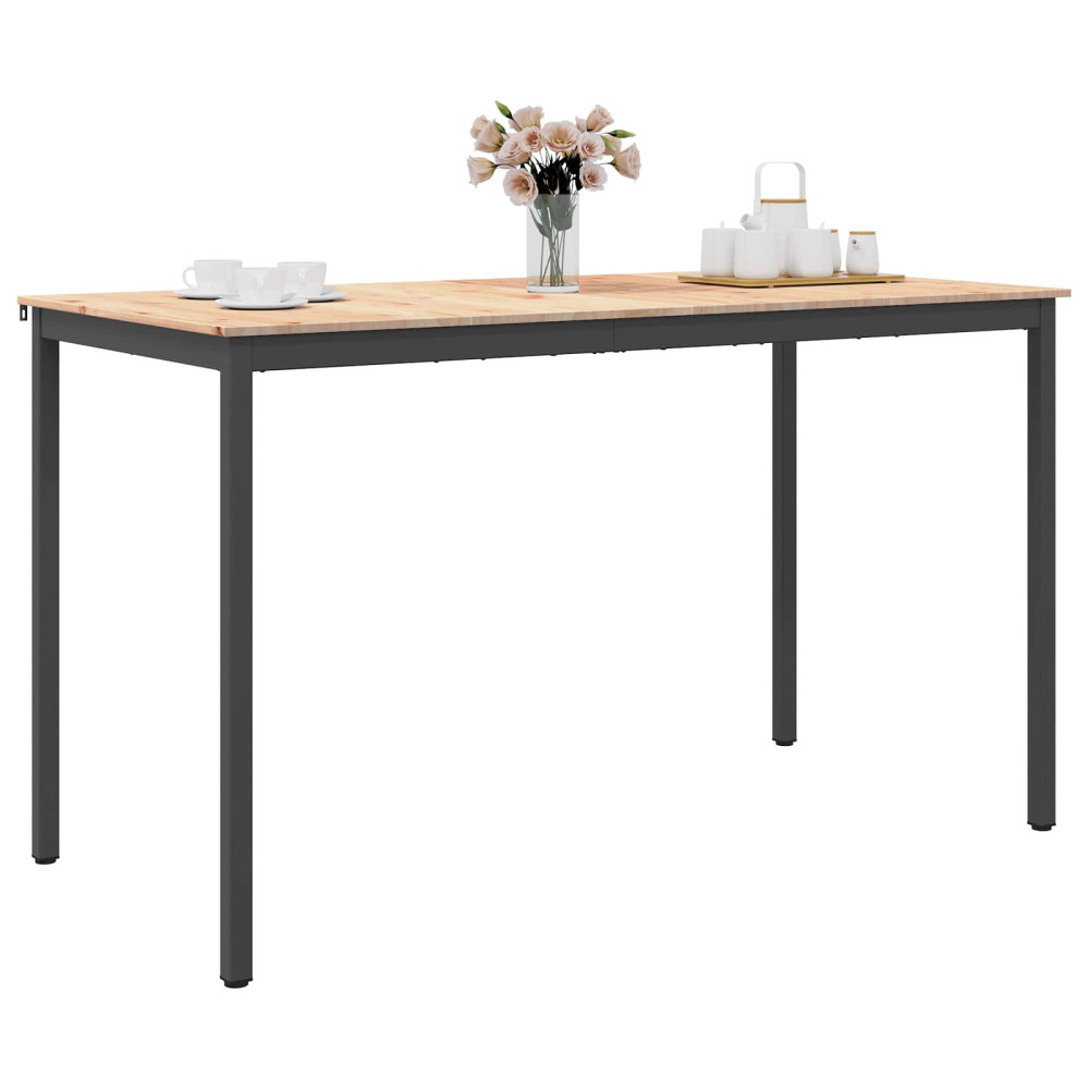 Produktbild för Barbord Naturfärg 180 x 90 x 105 cm Massiv furu