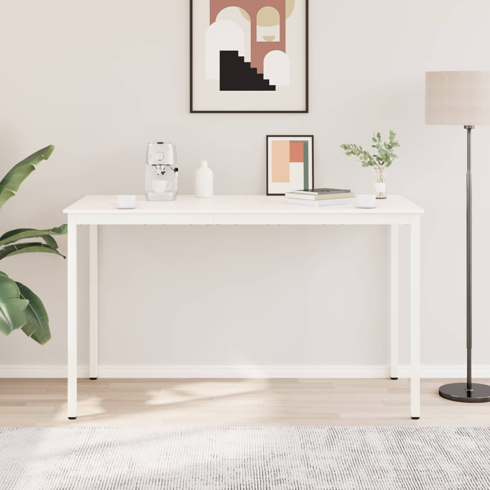 Produktbild för Barbord Vit 180 x 90 x 105 cm Massiv furu