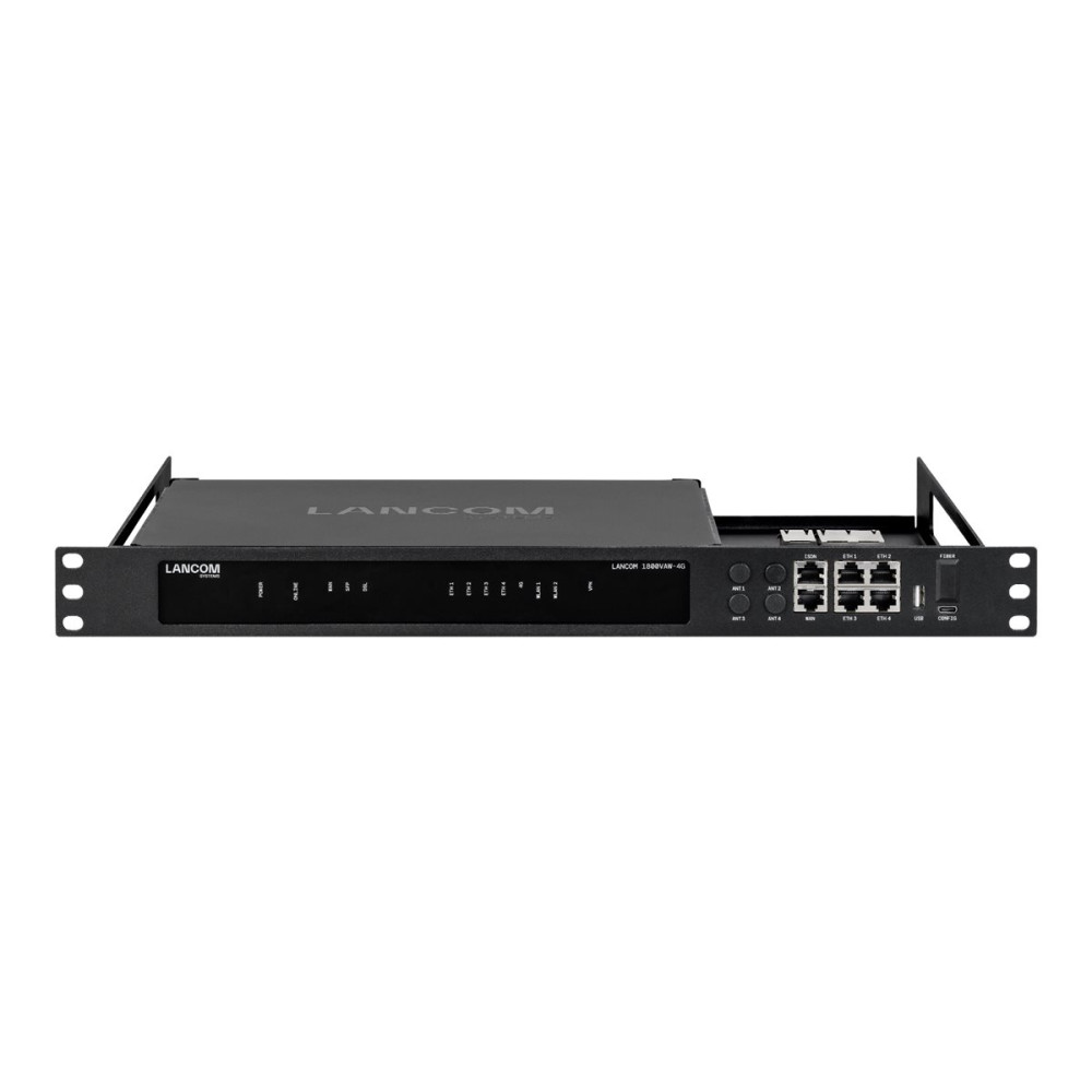 Produktbild för LANCOM monteringsfäste för nätverksenhet - 1U - 19" - blackline plus