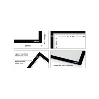 Produktbild för Reflecta LED Light Pad A5 Super Slim, Enbildsram, Svart, 19...