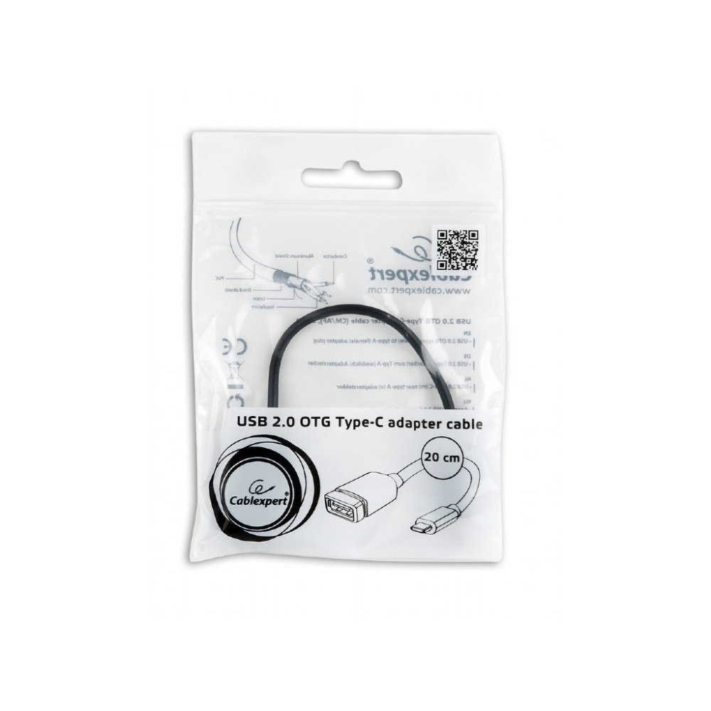 Produktbild för Cablexpert - USB typ C-adapter - USB-C till USB - 20 cm