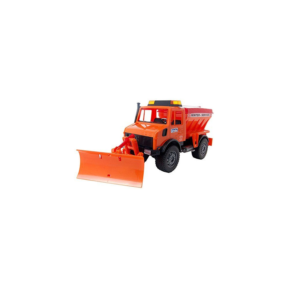 Produktbild för Bruder Mercedes-Benz Unimog winter service with plow blade t...