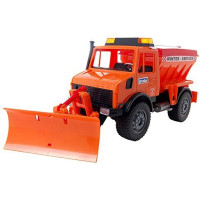 Produktbild för Bruder Mercedes-Benz Unimog winter service with plow blade t...