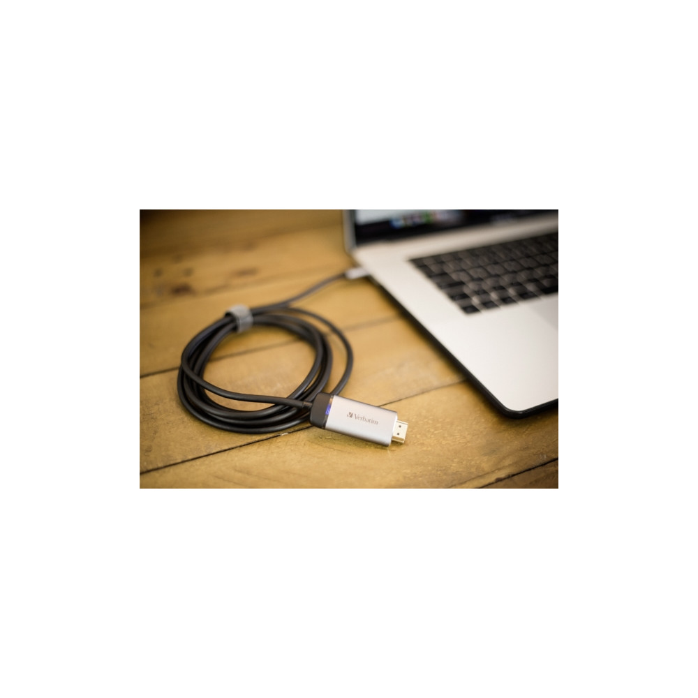 Produktbild för Verbatim kabel för video / ljud - HDMI / USB - 1.5 m