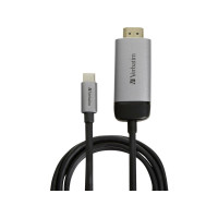 Produktbild för Verbatim kabel för video / ljud - HDMI / USB - 1.5 m