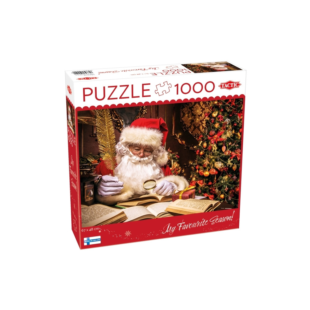 Produktbild för Tactic Puzzle Lovers Santa Claus in his House 1000 pcs puzzl...