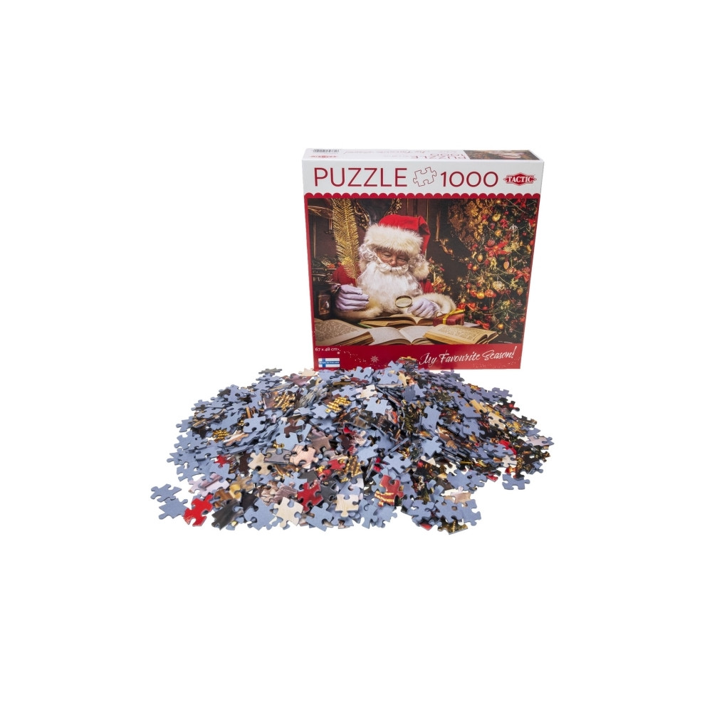Produktbild för Tactic Puzzle Lovers Santa Claus in his House 1000 pcs puzzl...