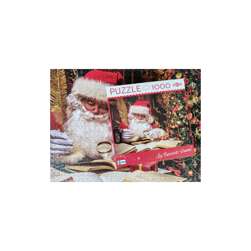 Produktbild för Tactic Puzzle Lovers Santa Claus in his House 1000 pcs puzzl...