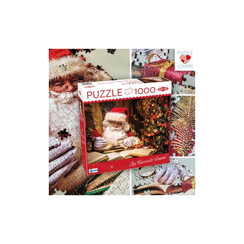 Produktbild för Tactic Puzzle Lovers Santa Claus in his House 1000 pcs puzzl...