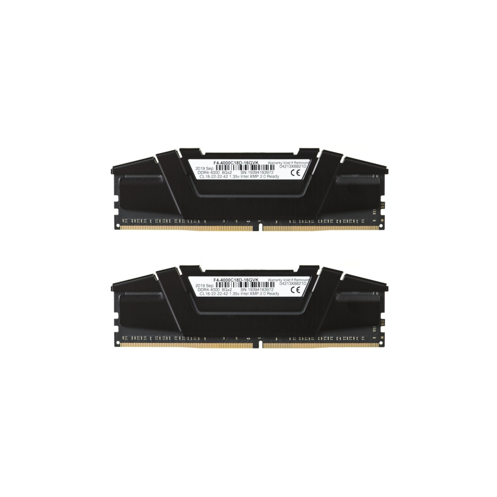 Produktbild för G.Skill Ripjaws V - DDR4 - sats - 16 GB: 2 x 8 GB - DIMM 288-pin / PC4-32000 - ej buffrad