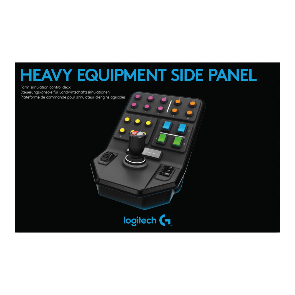 Produktbild för Logitech Heavy Equipment Side Panel - kontroll för flygsimulator - kabelansluten