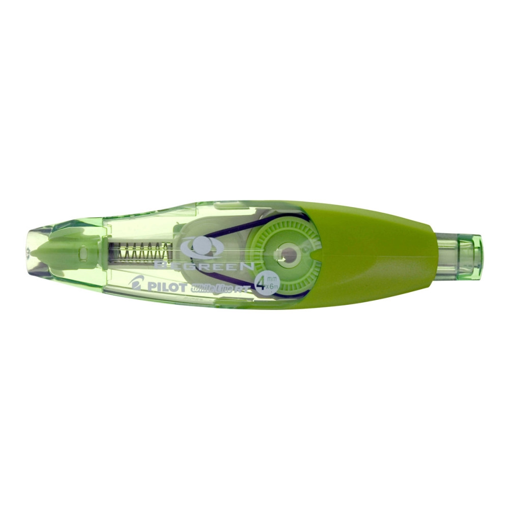 Produktbild för Rettetape Pilot Begreen Whiteline, påfyllningsbar, 4 mm x 6...