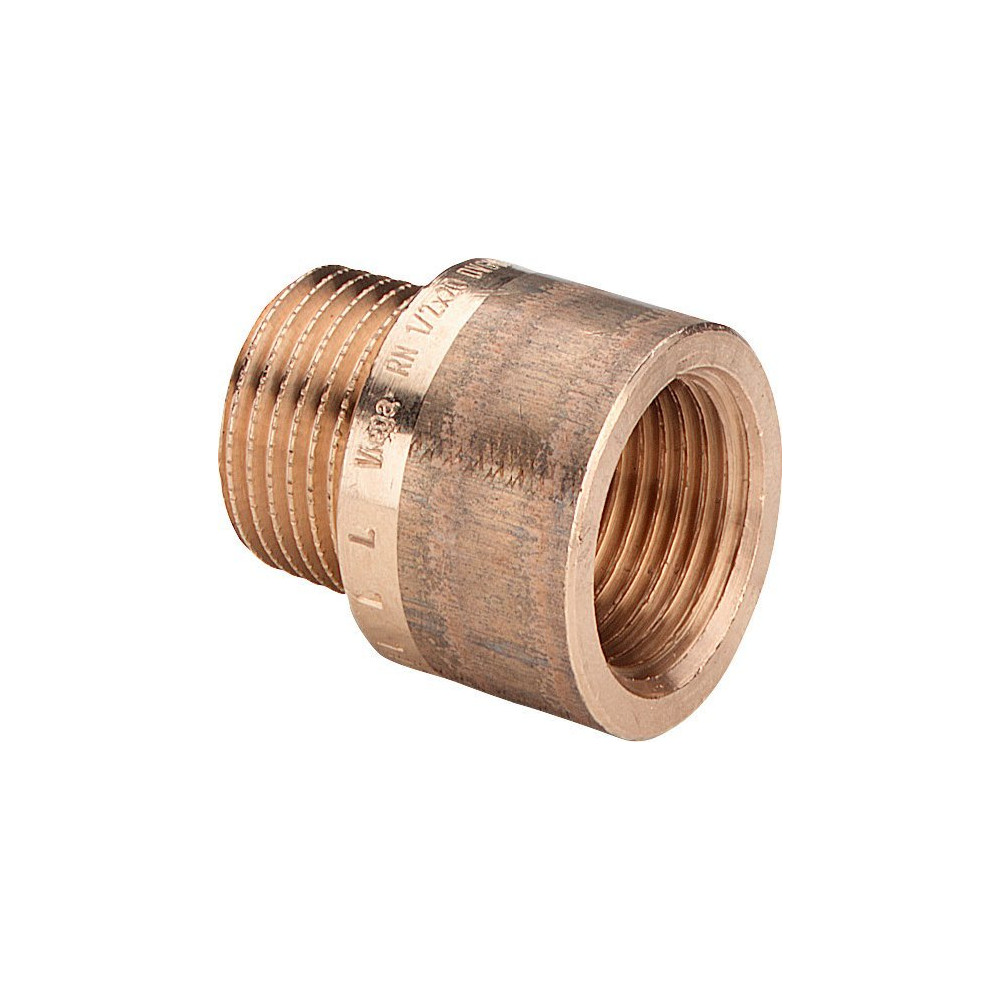 Produktbild för VIEGA nippelmuff 2" x 1" gängade rördelar i röd mässing, max...