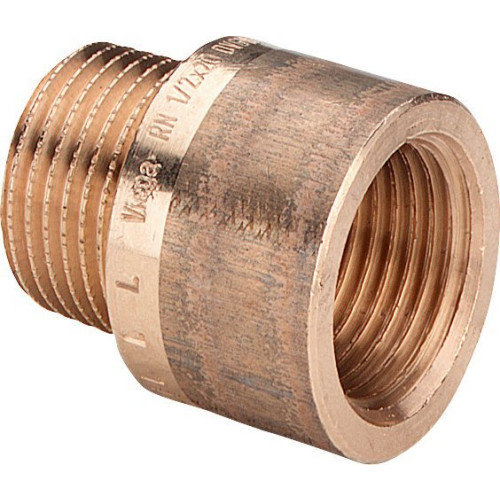 VIEGA VIEGA nippelmuff 2" x 1" gängade rördelar i röd mässing, max...