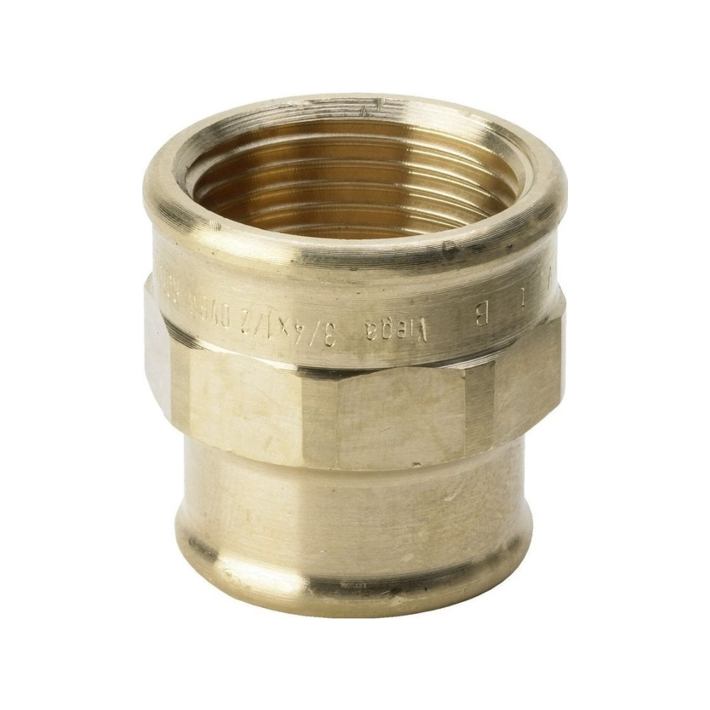 Produktbild för VIEGA formmuffe 2" x 1 1/2" gängkoppling i rödgods, max drif...