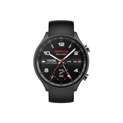 OnePlus OnePlus Watch 2R - aluminiumlegering - smart klocka med rem - 32 GB - grå kanonmetall