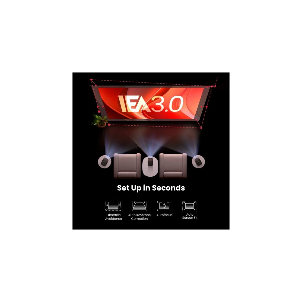 Produktbild för Nebula Mars 3 Air - DLP-projektor - bärbar - 802.11a/b/g/n/ac wireless / Bluetooth 5.1 - svart