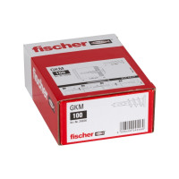 Produktbild för Fischer 24556, Väggplugg, Gipsskiva, 31 mm, 4 mm, 5 mm, 100...
