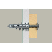 Produktbild för Fischer 24556, Väggplugg, Gipsskiva, 31 mm, 4 mm, 5 mm, 100...