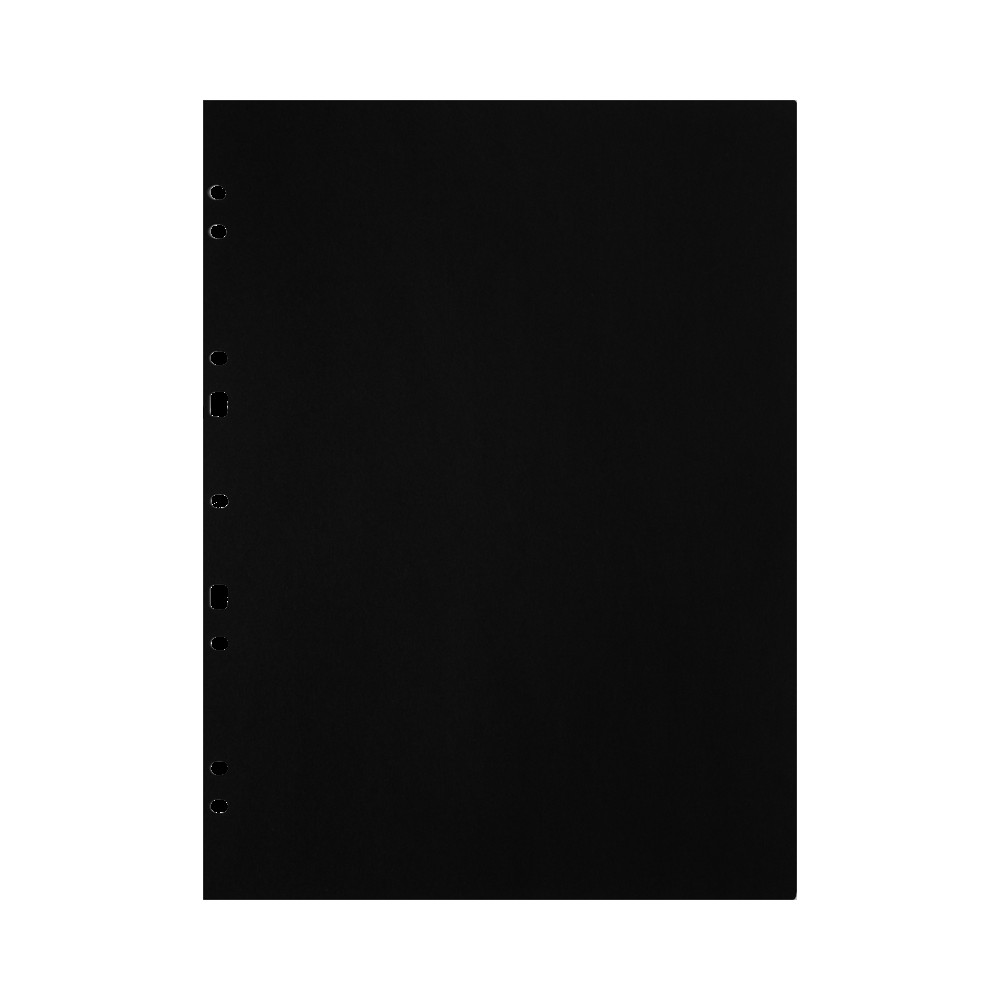 Produktbild för Focus Carton Refillsheets for ringbinder A4 Black 30-pack