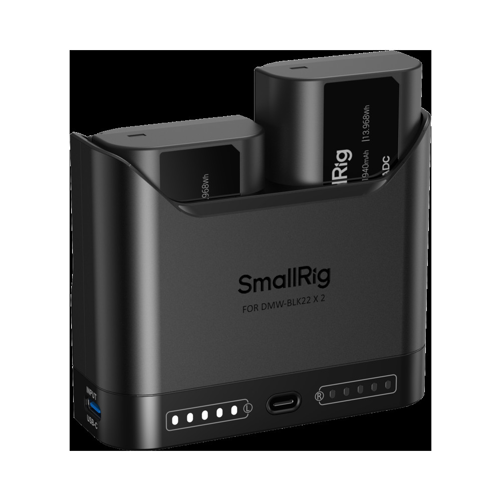 Produktbild för SmallRig 5487 Turbo Charging Kit for DMW-BLK22 Camera Batteries