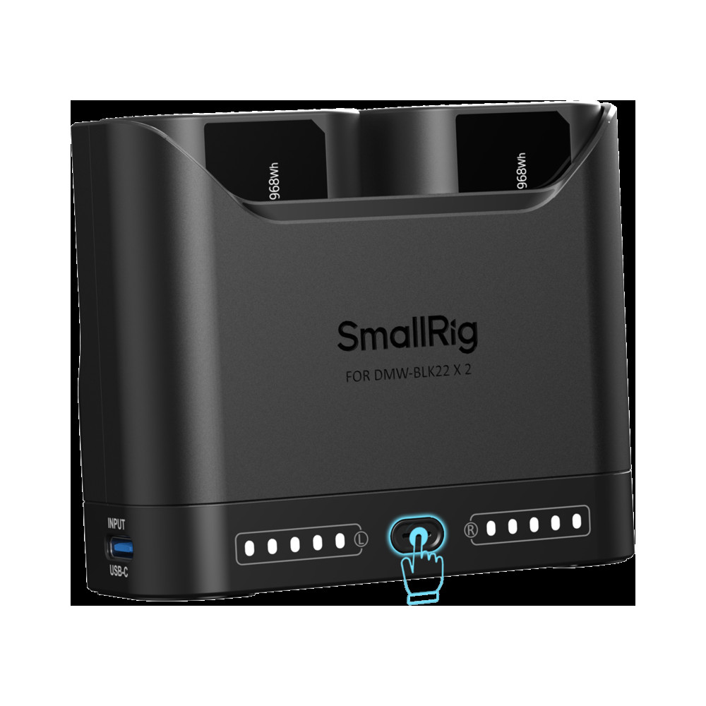 Produktbild för SmallRig 5487 Turbo Charging Kit for DMW-BLK22 Camera Batteries