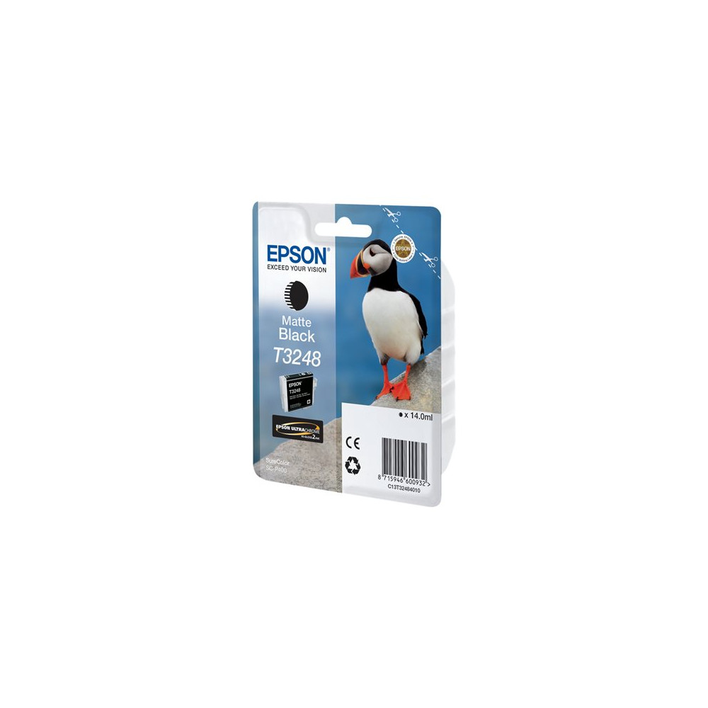 Produktbild för Epson T3248 - mattsvart - original - bläckpatron