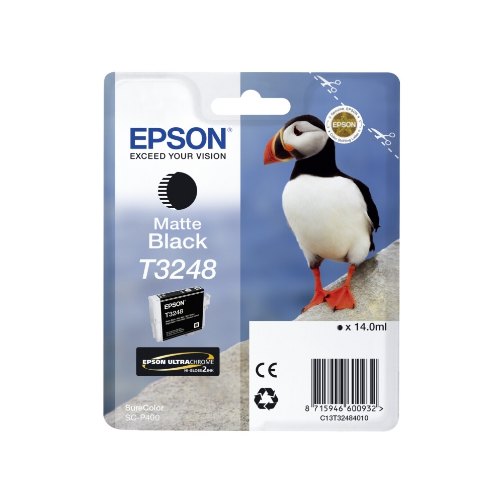 Produktbild för Epson T3248 - mattsvart - original - bläckpatron