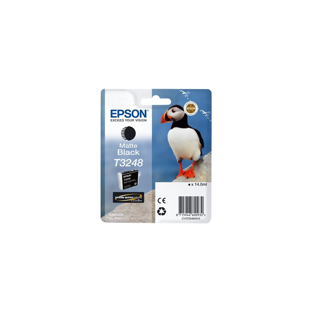Produktbild för Epson T3248 - mattsvart - original - bläckpatron