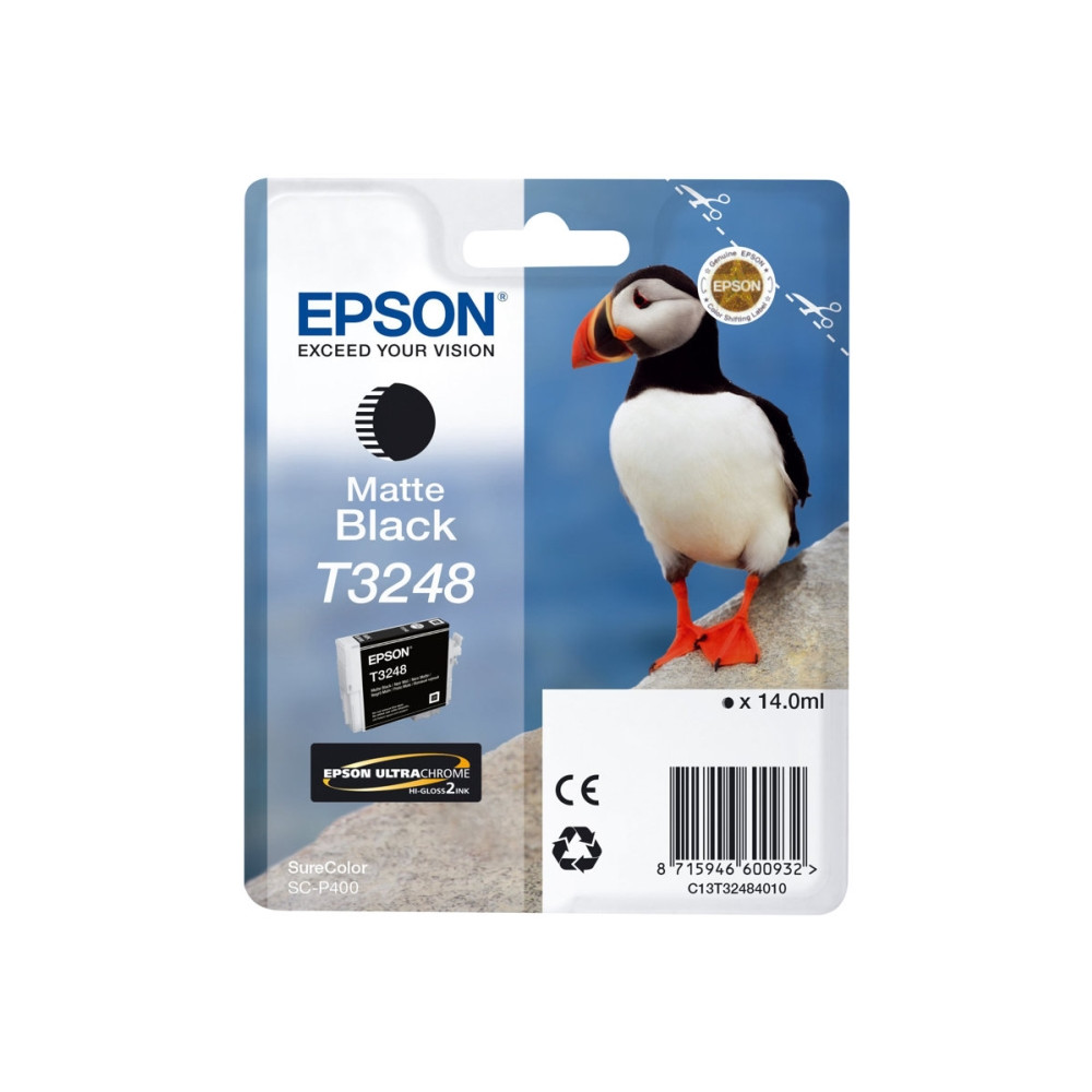 Produktbild för Epson T3248 - mattsvart - original - bläckpatron