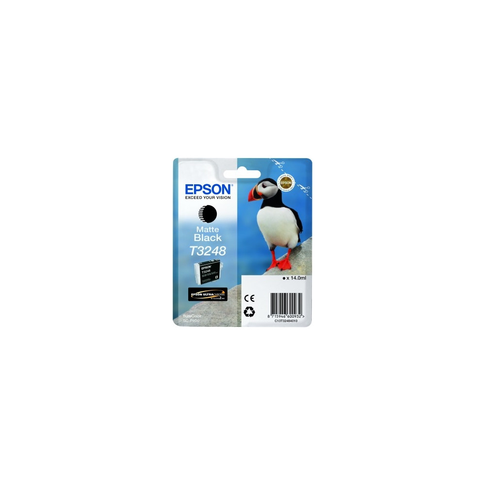 Produktbild för Epson T3248 - mattsvart - original - bläckpatron