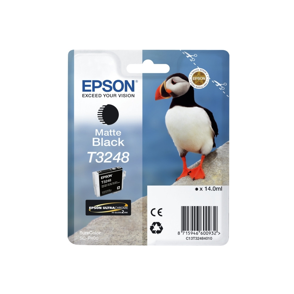 Produktbild för Epson T3248 - mattsvart - original - bläckpatron