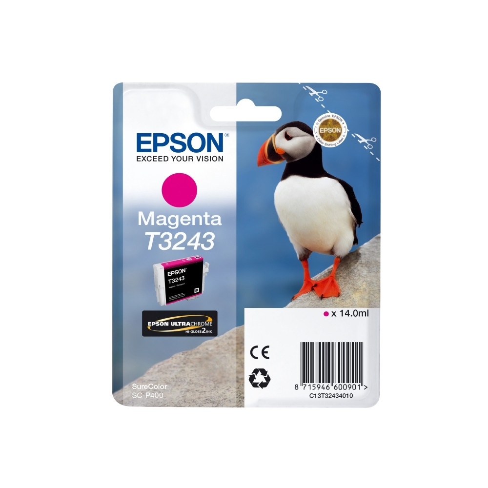Produktbild för Epson T3243 - magenta - original - bläckpatron