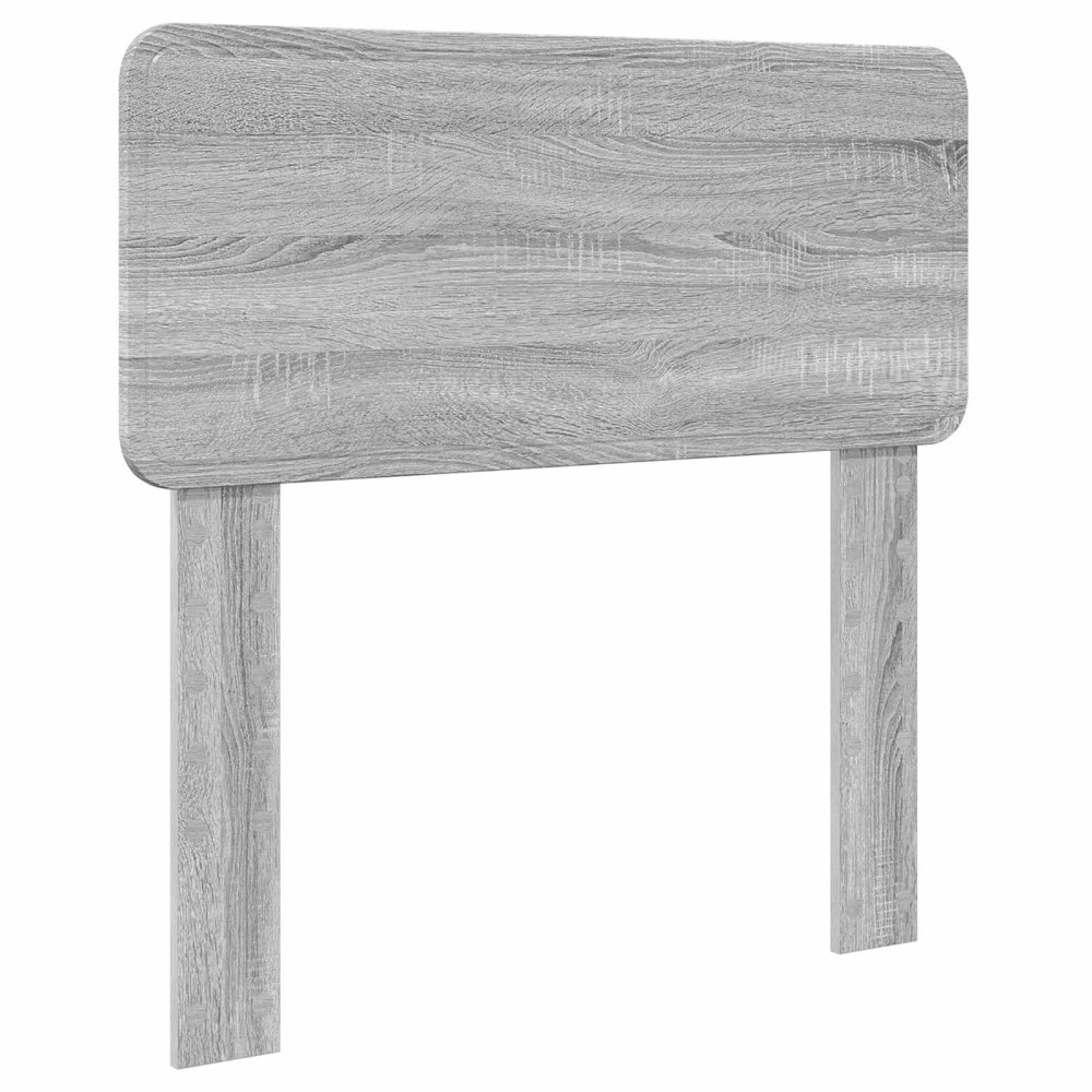 Produktbild för Sängram med låda Grå Sonoma 90 x 200 cm Konstruerat trä
