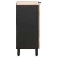 Produktbild för Sideboard Vit Tvätt Finish 60 x 33 x 75 cm Massivt mangoträ