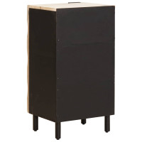 Produktbild för Sideboard Vit Tvätt Finish 40 x 33 x 75 cm Massivt mangoträ