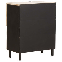 Produktbild för Sideboard Vit Tvätt Finish 60 x 33 x 75 cm Massivt mangoträ