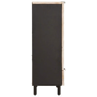 Produktbild för Skåp Vit Tvätt Finish 60 x 33 x 100 cm Massivt mangoträ