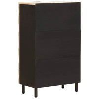 Produktbild för Skåp Vit Tvätt Finish 60 x 33 x 100 cm Massivt mangoträ