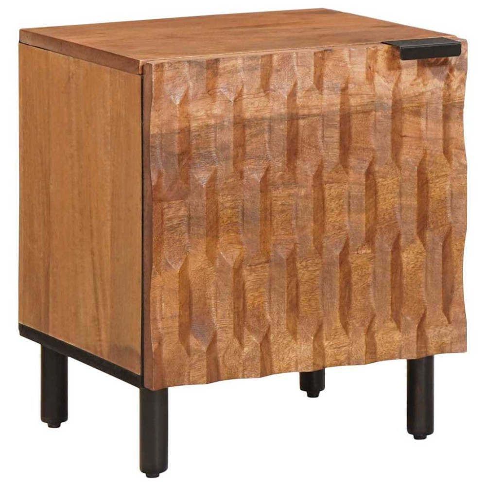 Produktbild för Nattduksbord Brun 40 x 33 x 46 cm Massivt mangoträ