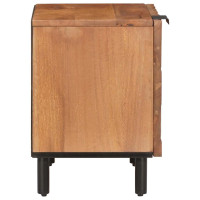 Produktbild för Nattduksbord Brun 40 x 33 x 46 cm Massivt mangoträ