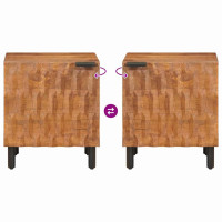 Produktbild för Nattduksbord Brun 40 x 33 x 46 cm Massivt mangoträ