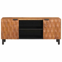 Produktbild för TV-skåp Acacia Brun Finish 105 x 33 x 46 cm Massivt mangoträ
