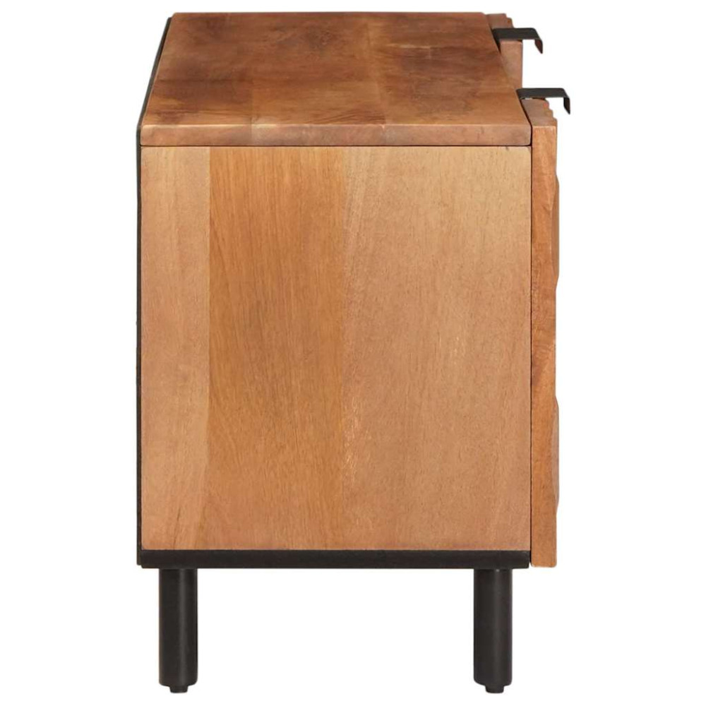 Produktbild för TV-skåp Acacia Brun Finish 105 x 33 x 46 cm Massivt mangoträ