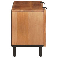 Produktbild för TV-skåp Acacia Brun Finish 105 x 33 x 46 cm Massivt mangoträ