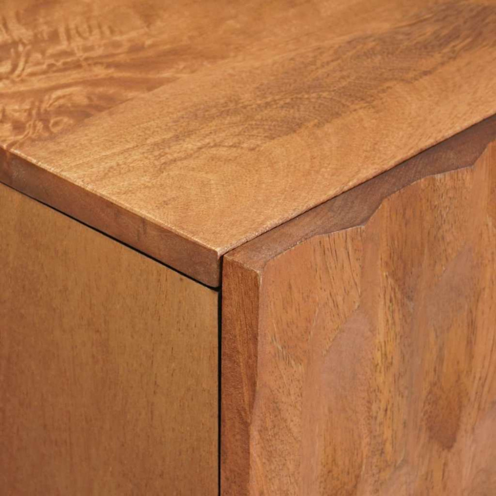 Produktbild för TV-skåp Acacia Brun Finish 105 x 33 x 46 cm Massivt mangoträ